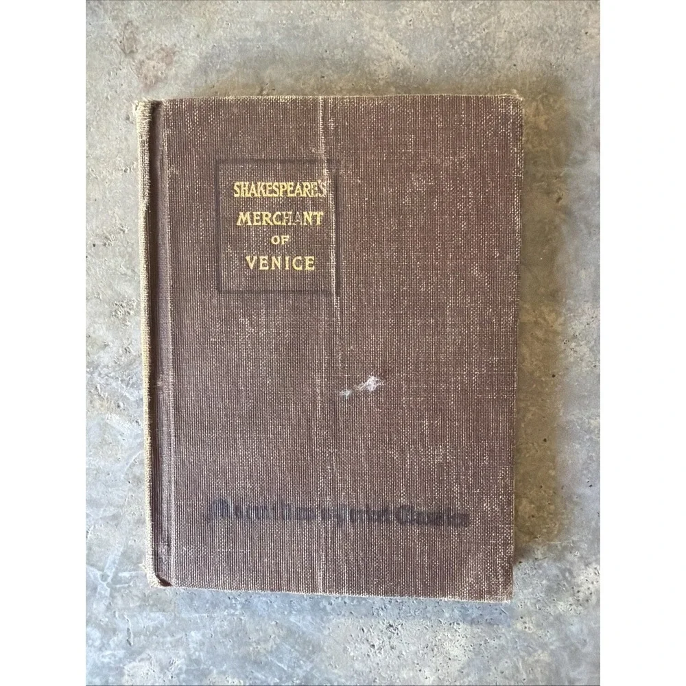 Vintage 1922 Shakespeare's Merchant Of Venice Book Classic MacMillan Company